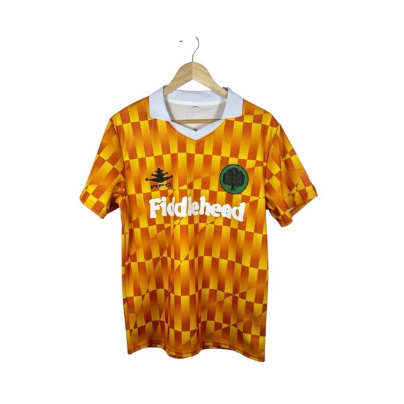Fiddlehead Men’s Collared Soccer Jersey in Yellow/Orange Multi Size M - Picture 3 of 6